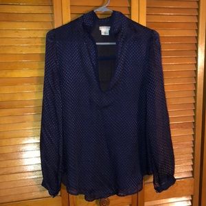 NAVY BLOUSE